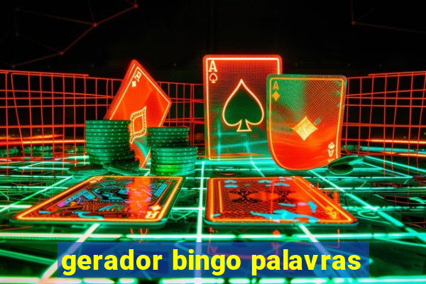 gerador bingo palavras